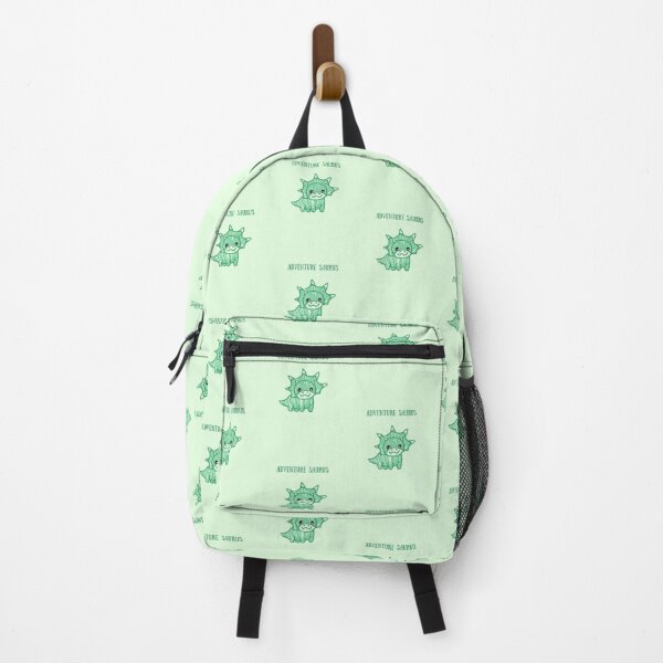 Item preview, adventure saurus dino print backpack designed and sold by HoneyHillstudios.