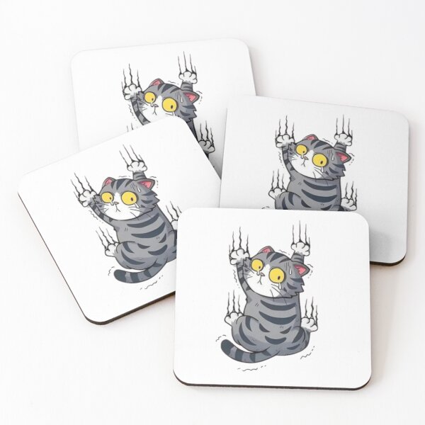 Item preview, Funny Cat wall screeching design  designed and sold by BlueHillsJanot.