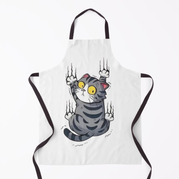 Item preview, Funny Cat wall screeching design designed and sold by BlueHillsJanot.