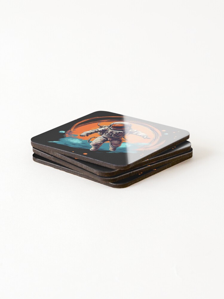 Thumbnail 4 of 5, Coasters (Set of 4), Spaceman designed and sold by Rotark.