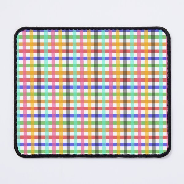 Item preview, Multicolored Gingham Check Plaid - White Background designed and sold by PatternTitan.
