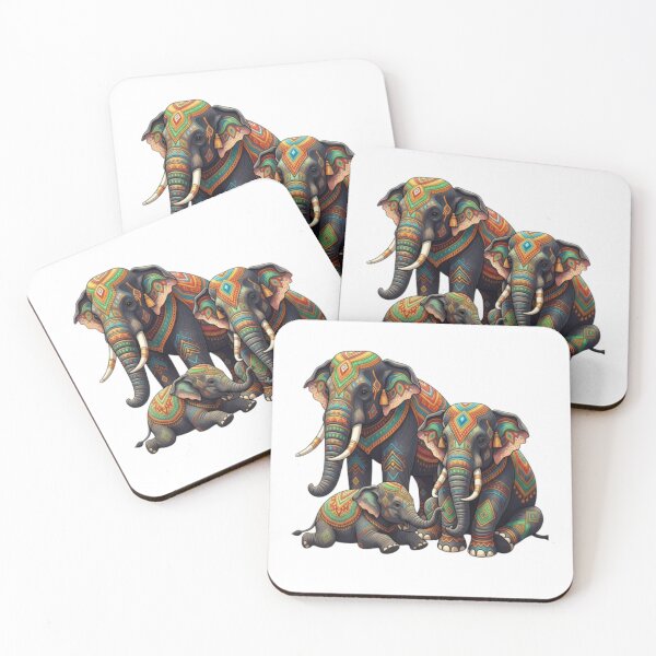 Item preview, elephant family designed and sold by PP&RAINBOW SHOP.