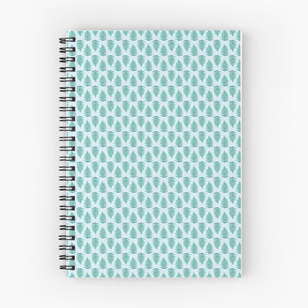 Item preview, Watercolor Fern Leaves Pattern - Green Teal on Blue designed and sold by Sklamen.