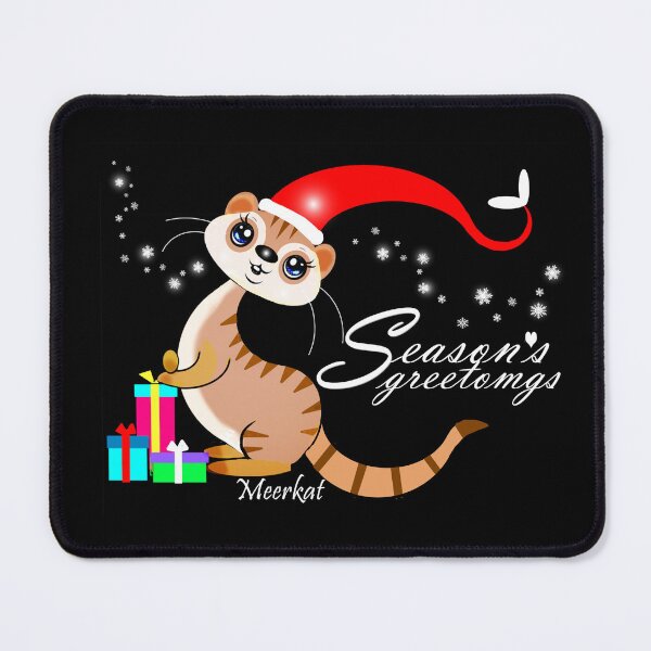 Item preview, Season's greetings for a cute meerkat designed and sold by Shirley cute art .