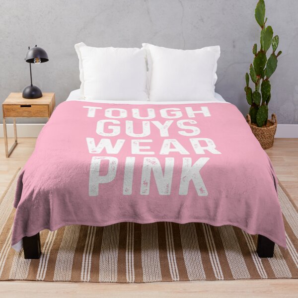Item preview, Tough Guys Wear Pink Shirt – Breast Cancer Awareness Ribbon Design designed and sold by Alluka Brand.