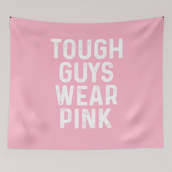 Item preview, Tough Guys Wear Pink Shirt – Breast Cancer Awareness Ribbon Design designed and sold by Alluka Brand.