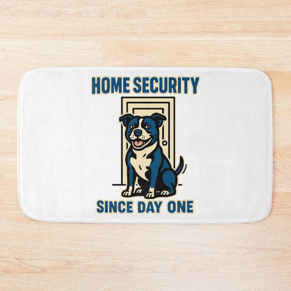 Item preview, Home Security Since Day One - Funny Staffy Dog Design designed and sold by BestFriendTees.