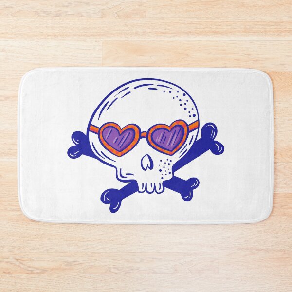 Item preview, Funky Heart Glasses Skull designed and sold by Farissa Designs.