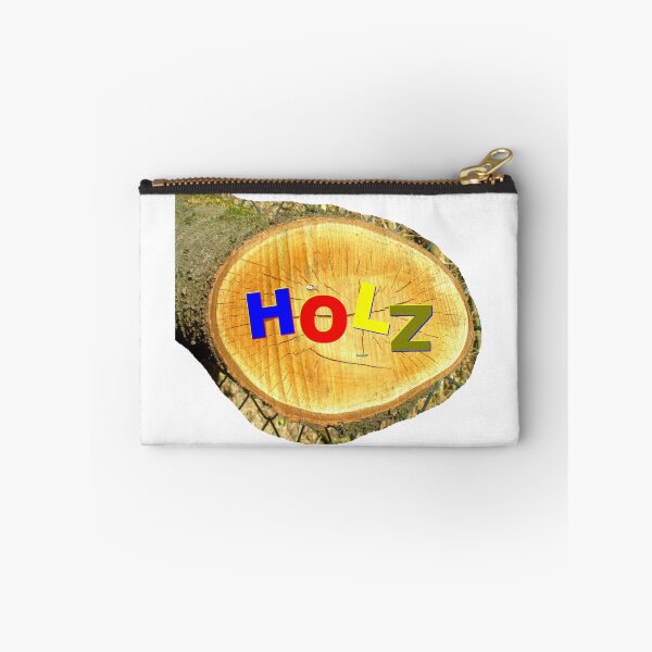 Item preview, Tree disc with the word HOLZ in colour designed and sold by ZoffArt-Shop.