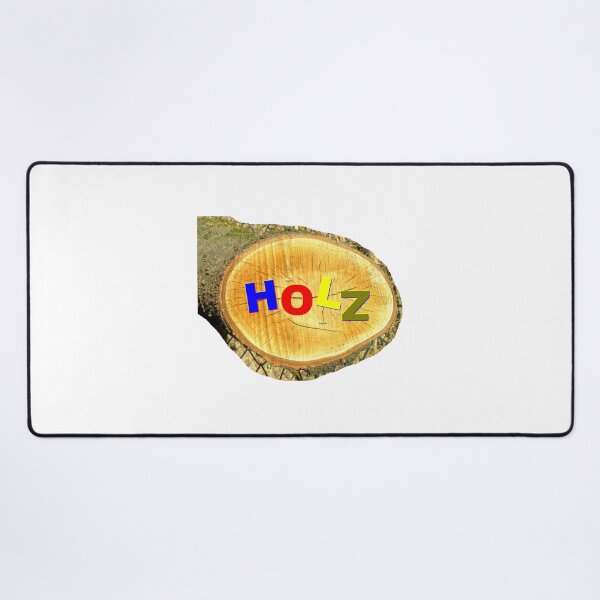 Item preview, Tree disc with the word HOLZ in colour designed and sold by ZoffArt-Shop.