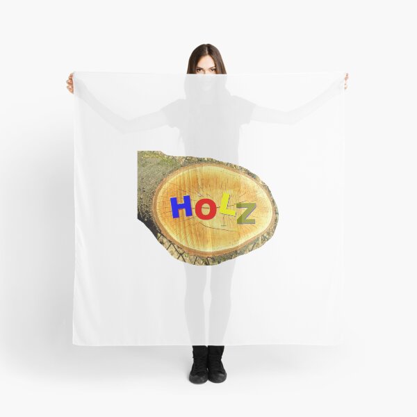 Item preview, Tree disc with the word HOLZ in colour designed and sold by ZoffArt-Shop.