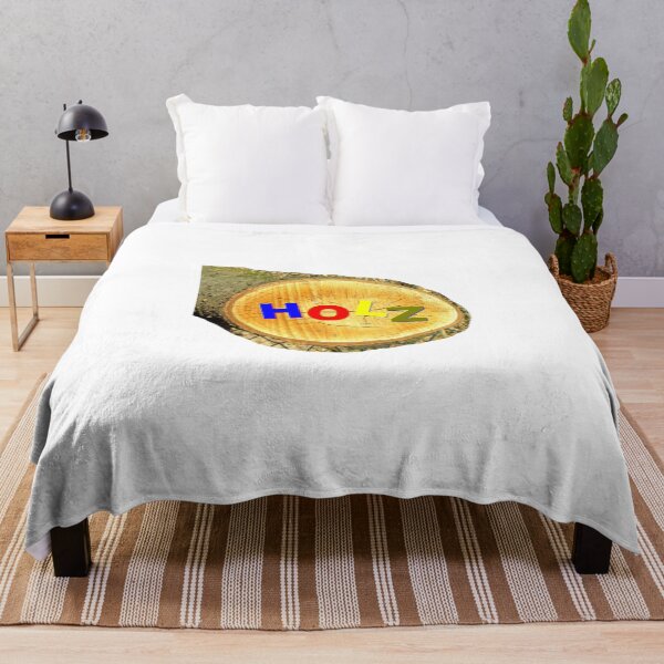 Item preview, Tree disc with the word HOLZ in colour designed and sold by ZoffArt-Shop.