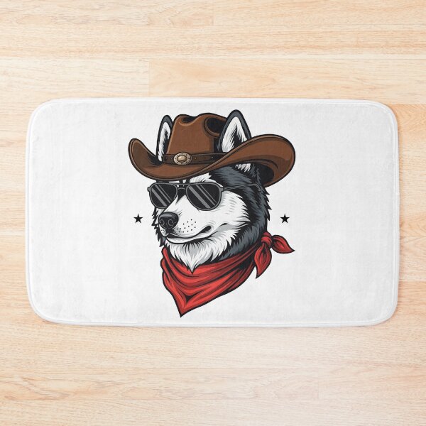 Item preview, Western Siberian Husky – Cute Cowboy Dog designed and sold by The Real Life Symphony.