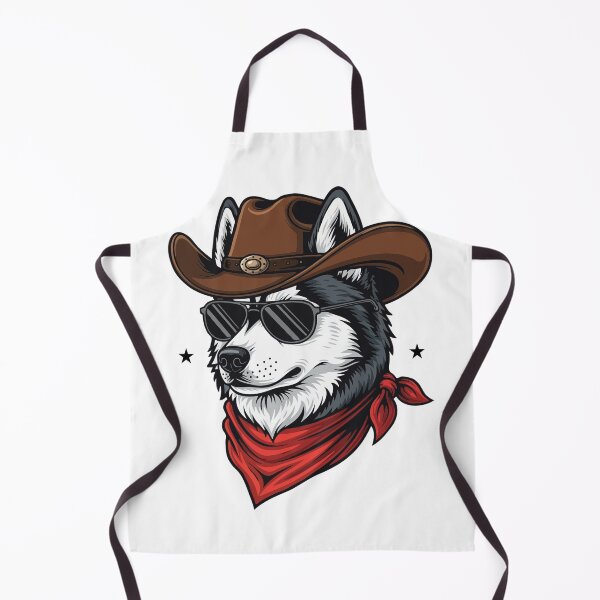 Item preview, Western Siberian Husky – Cute Cowboy Dog designed and sold by The Real Life Symphony.