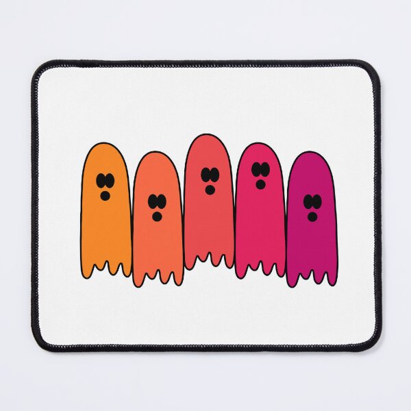 Item preview, A Row of Cute and Colorful Spooky Autumn Ghosts - Halloween Ghosts designed and sold by EpicCreation.