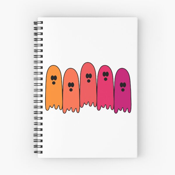 Item preview, A Row of Cute and Colorful Spooky Autumn Ghosts - Halloween Ghosts designed and sold by EpicCreation.