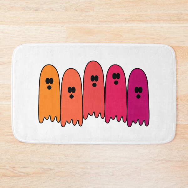 Item preview, A Row of Cute and Colorful Spooky Autumn Ghosts - Halloween Ghosts designed and sold by EpicCreation.