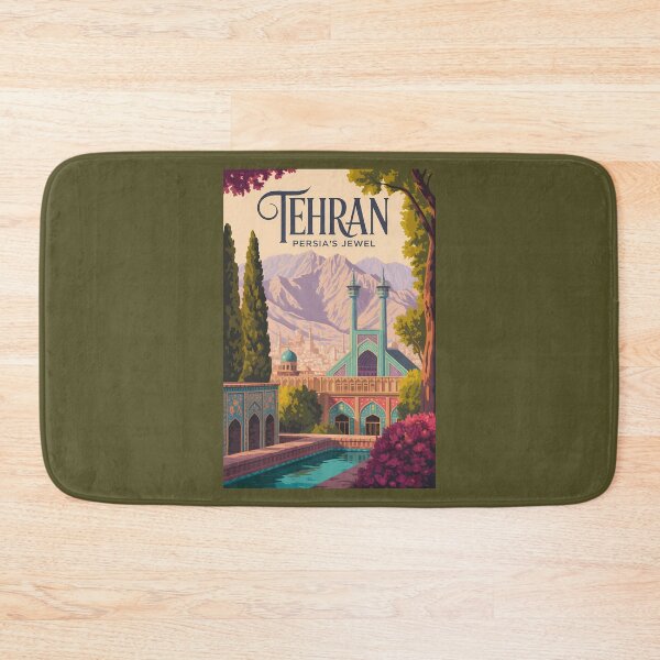 Item preview, Tehran Iran Persia Illustration Travel Art Vintage designed and sold by KrisSidDesigns.