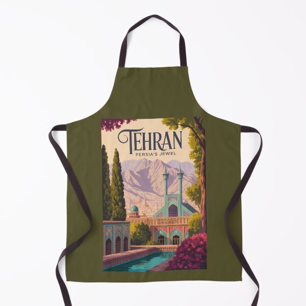 Item preview, Tehran Iran Persia Illustration Travel Art Vintage designed and sold by KrisSidDesigns.
