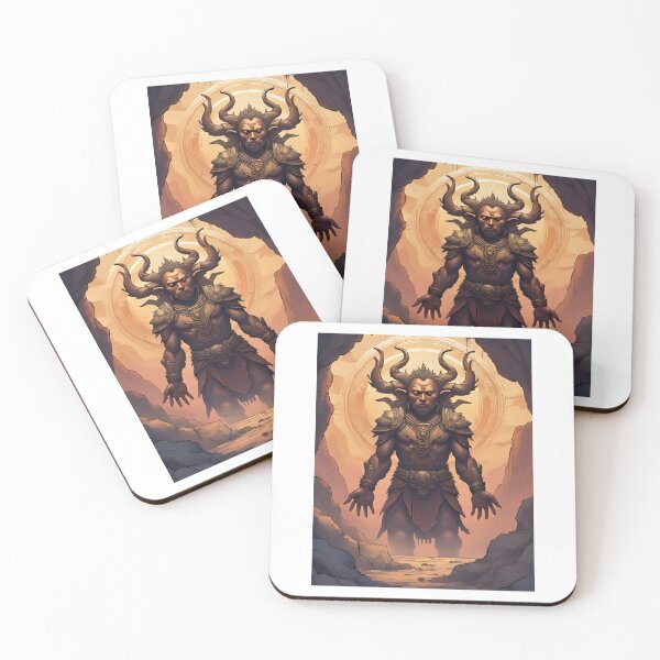 Item preview, Epic Demon Warrior – Mythical Fantasy Character Digital Art designed and sold by RAKO13.
