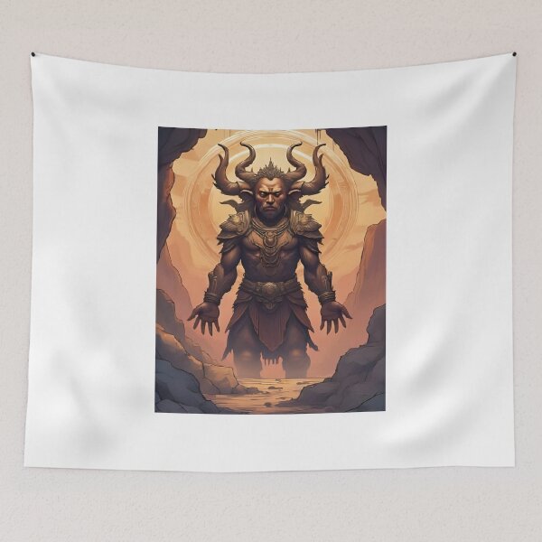 Item preview, Epic Demon Warrior – Mythical Fantasy Character Digital Art designed and sold by RAKO13.