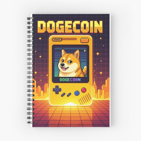 Item preview, Retro 8-Bit Dogecoin Shirt – Pixel Art Shiba Inu Gaming Tee designed and sold by CryptoThreads4 You.