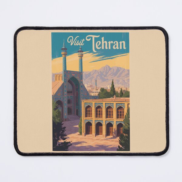 Item preview, Tehran Iran Golestan Palace Illustration Travel Art Vintage designed and sold by KrisSidDesigns.