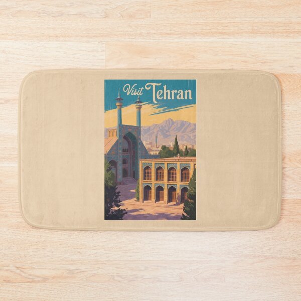 Item preview, Tehran Iran Golestan Palace Illustration Travel Art Vintage designed and sold by KrisSidDesigns.