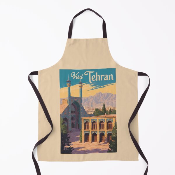 Item preview, Tehran Iran Golestan Palace Illustration Travel Art Vintage designed and sold by KrisSidDesigns.