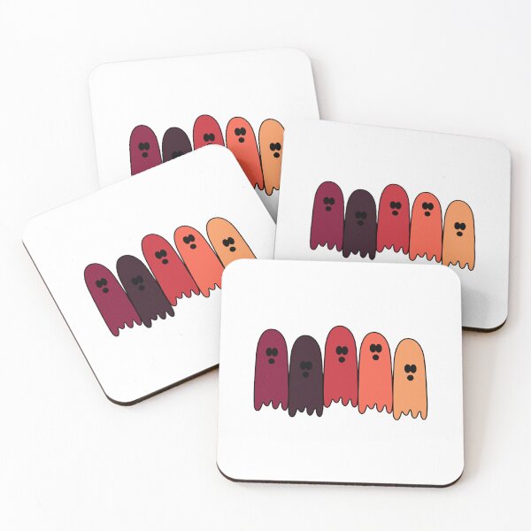 Item preview, Ghost Gang - Warm Tones Spooky Cute Ghosts designed and sold by EpicCreation.