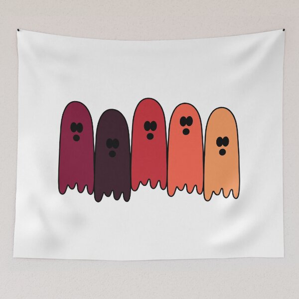 Item preview, Ghost Gang - Warm Tones Spooky Cute Ghosts designed and sold by EpicCreation.