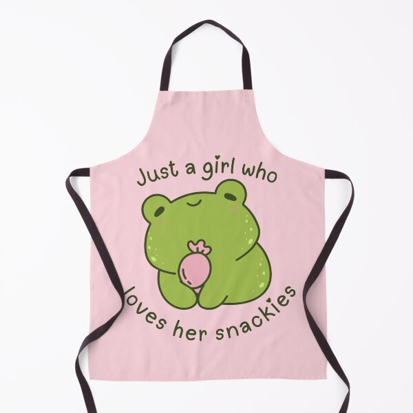 Item preview, Just A Girl Who Loves Her Snackies Frog designed and sold by MiaBellaGirl.