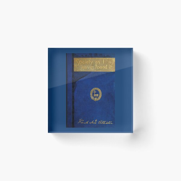 Item preview, Society as I Have Found It — Restored 1890 Gilded Age Classic (Book Cover) designed and sold by WheelieGdArt.