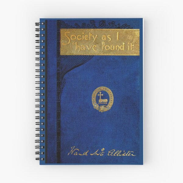 Item preview, Society as I Have Found It — Restored 1890 Gilded Age Classic (Book Cover) designed and sold by WheelieGdArt.