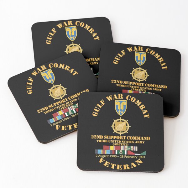 Item preview, Army - Gulf War Combat Vet w  22nd Support Command - 3rd Army X 300 designed and sold by Military Insignia Products.