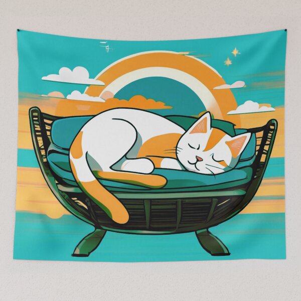Item preview, Cat Sleeping in the Sun designed and sold by Zofia Sosnecka.