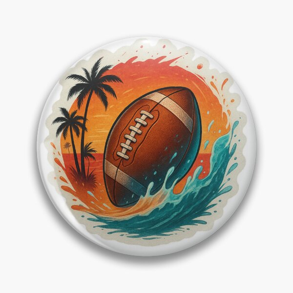 Item preview, Sunset Storm Football designed and sold by pixelpulsenyc.