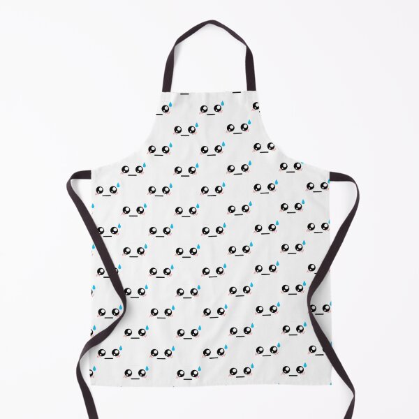 Item preview, Cute kawaii awkward face pattern designed and sold by BlushyPrint.