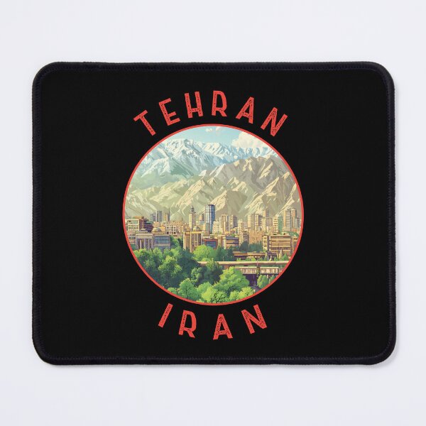 Item preview, Tehran Iran Retro Distressed Circle designed and sold by KrisSidDesigns.