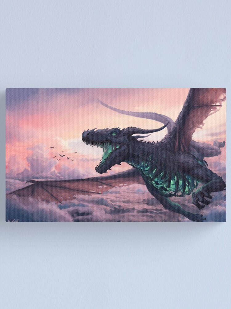 Alternate view of Sky Dragon Canvas Print