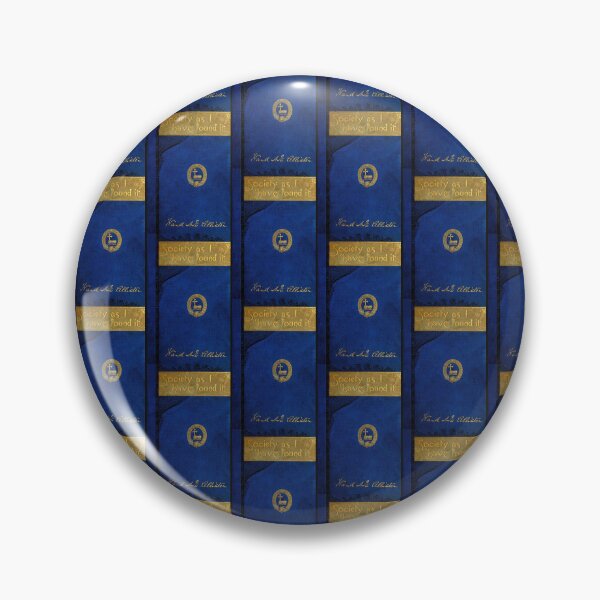 Item preview, Society as I Have Found It — Restored 1890 Gilded Age Classic (Book Cover) - Offset Grid Option designed and sold by WheelieGdArt.
