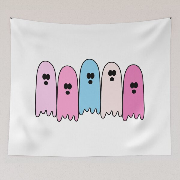 Item preview, Cute Pastel Spooky Blue and Pink Halloween Ghosts designed and sold by EpicCreation.
