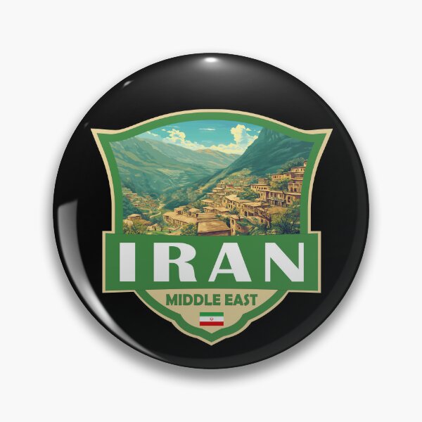 Item preview, Iran Illustration Retro Badge designed and sold by KrisSidDesigns.