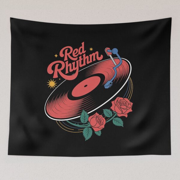Item preview, Red Rhythm Vinyl Art designed and sold by Designynatalii.