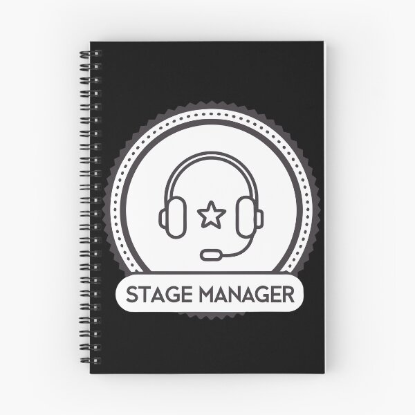 Item preview, Stage Manager Headset Badge – Minimalist Theatre Crew Outline Design designed and sold by VividOrganica.