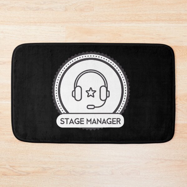 Item preview, Stage Manager Headset Badge – Minimalist Theatre Crew Outline Design designed and sold by VividOrganica.