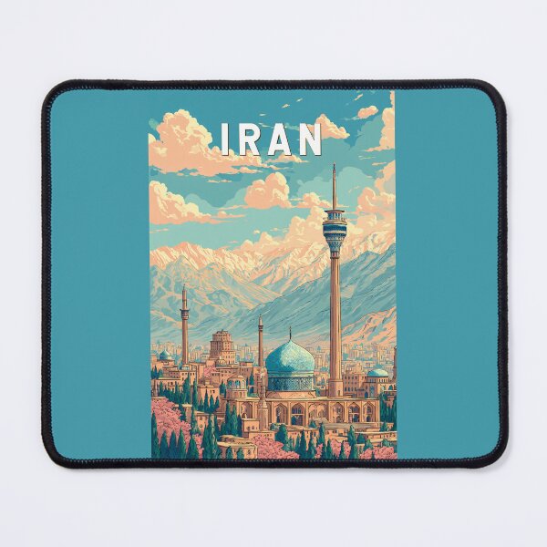 Item preview, Iran Illustration Travel Art Vintage designed and sold by KrisSidDesigns.