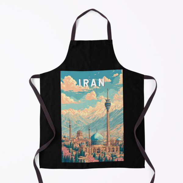 Item preview, Iran Illustration Travel Art Vintage designed and sold by KrisSidDesigns.