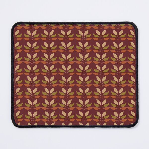 Item preview, Stacked Autumn Leaves on Cranberry Background Fall Foliage Pattern designed and sold by Christina Anderson.