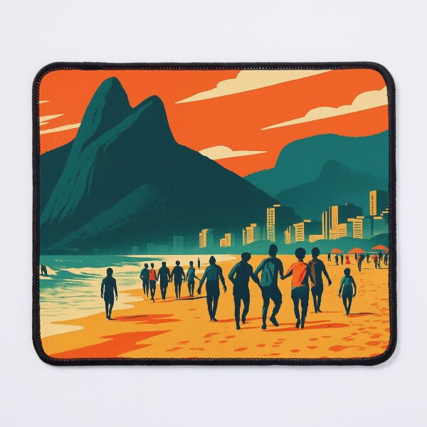 Item preview, Ipanema Beach – Vibrant Rio de Janeiro Poster designed and sold by LalaMyArt.